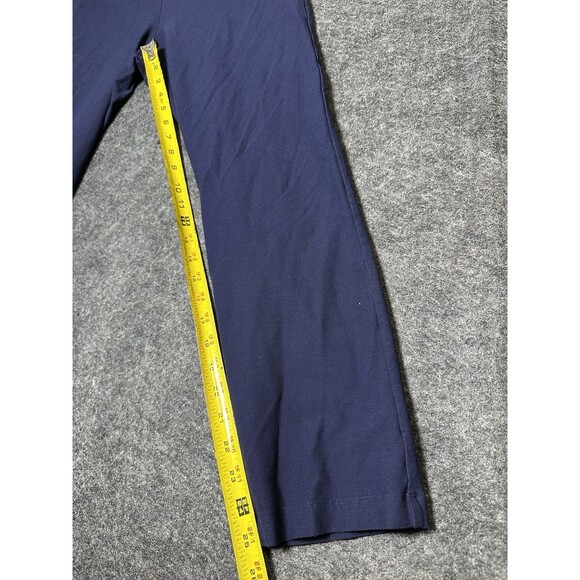 EILEEN FISHER Women's Size S/P Navy Blue Stretch Pull-On Straight Leg Pants - Picture 7 of 10